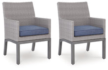 Load image into Gallery viewer, Half Moon Beach - Arm Chair With Cushion (Set of 2) - Blue / Gray
