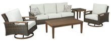 Load image into Gallery viewer, Paradise Trail - Sofa with Cushion - Medium Brown
