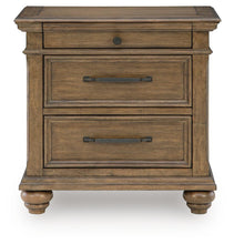 Load image into Gallery viewer, Karallin - Three Drawer Night Stand - Medium Brown

