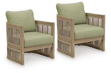 Load image into Gallery viewer, Serena Shores - Lounge Chair With Cushion (Set of 2) - Beige / Green
