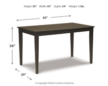 Load image into Gallery viewer, Kimonte - Rectangular Dining Room Table - Dark Brown

