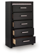 Load image into Gallery viewer, Shoralli - Five Drawer Chest - Black
