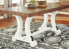 Load image into Gallery viewer, Valebeck - Rectangular Dining Room Table - White / Brown
