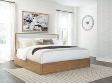 Load image into Gallery viewer, Pamaria - King Upholstered Bed - Light Brown
