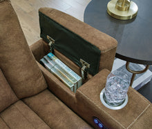 Load image into Gallery viewer, Wolfridge - Power Reclining Loveseat With Console /Adj Hdrst - Brindle

