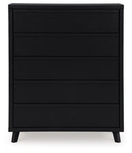 Load image into Gallery viewer, Danziar - Five Drawer Wide Chest - Black
