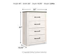 Load image into Gallery viewer, Gerridan - Four Drawer Chest - White / Gray
