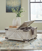 Load image into Gallery viewer, Carynhurst - Cocktail Table with Storage - Whitewash
