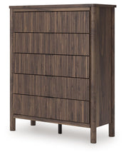 Load image into Gallery viewer, Pamytta - Five Drawer Wide Chest - Brown
