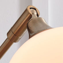 Load image into Gallery viewer, Taliya - Metal Arc Lamp  - Champagne / White
