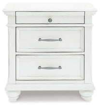 Load image into Gallery viewer, Kanwyn - Three Drawer Night Stand - Whitewash
