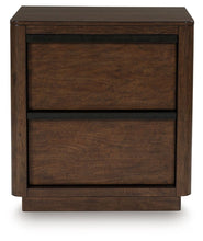 Load image into Gallery viewer, Dilenno - Two Drawer Night Stand - Dark Brown
