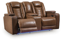 Load image into Gallery viewer, Gruaro - Power Reclining Loveseat With Console / Adjustable Headrest - Amber
