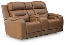 Load image into Gallery viewer, Knightington - 3 Pc. - Power Reclining Sofa, Loveseat And Recliner - Caramel
