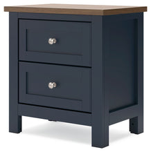 Load image into Gallery viewer, Landocken - Two Drawer Night Stand - Brown / Blue
