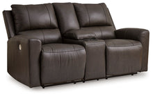 Load image into Gallery viewer, Boxmere - Dbl Power Reclining Loveseat with Console - Storm
