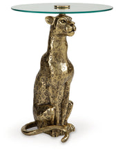 Load image into Gallery viewer, Vallain - Accent Table - Antique Gold Finish
