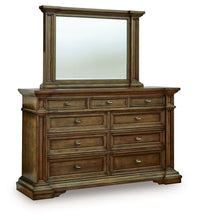 Load image into Gallery viewer, Frantanna - 3 Pc. - Queen Panel Storage Bed, Dresser And Mirror - Brown
