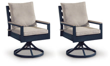 Load image into Gallery viewer, East Beach - Swivel Chair With Cushion (Set of 2) - Blue
