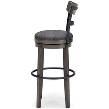 Load image into Gallery viewer, Caitbrook - Tall UPH Swivel Barstool - Gray
