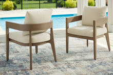 Load image into Gallery viewer, Serene Bay - Arm Chair With Cushion (Set of 2) - Dark Brown / White
