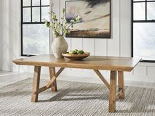 Load image into Gallery viewer, Ridgester - Rectangular Dining Room Extension Table - Light Brown
