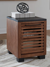 Load image into Gallery viewer, Kallari - Chair Side End Table - Warm Brown / Black
