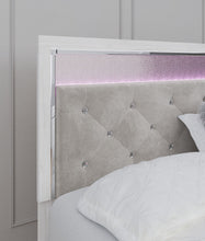 Load image into Gallery viewer, Altyra - King Panel Bed With Upholstered Headboard - White
