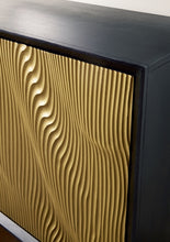 Load image into Gallery viewer, Tayner - Accent Cabinet - Black / Gold Finish
