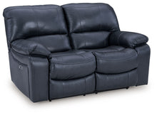 Load image into Gallery viewer, Leesworth - 3 Pc. - Power Reclining Sofa, Power Reclining Loveseat, Power Rocker Recliner - Ocean
