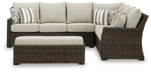 Load image into Gallery viewer, Brook Ranch - Sofa Sectional, Bench With Cushion (Set of 3) - Brown
