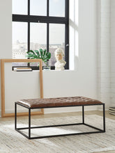 Load image into Gallery viewer, Junsor - Cocktail Ottoman - Brown / Black
