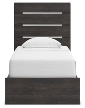 Load image into Gallery viewer, Hollivern - 4 Pc. - Twin Panel Storage Bed, Dresser, Mirror And Chest - Dark Gray
