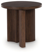 Load image into Gallery viewer, Korestone - Round End Table - Dark Brown
