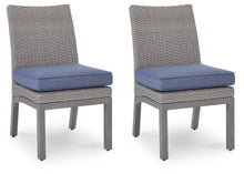 Load image into Gallery viewer, Half Moon Beach - Side Chair With Cushion (Set of 2) - Blue / Gray
