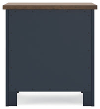 Load image into Gallery viewer, Landocken - Two Drawer Night Stand - Brown / Blue
