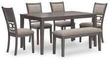 Load image into Gallery viewer, Wrenning - Dining Room Table Set (Set of 6) - Gray
