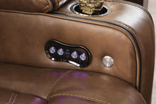 Load image into Gallery viewer, Gruaro - Power Reclining Loveseat With Console / Adjustable Headrest - Amber
