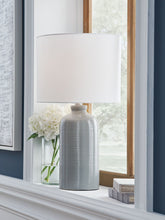 Load image into Gallery viewer, Wimlow - Ceramic Table Lamp - Gray Blue
