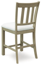 Load image into Gallery viewer, Calmoro - Upholstered Barstool (Set of 2) - Off White / Gray
