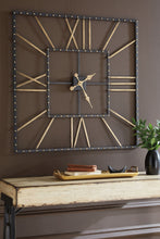 Load image into Gallery viewer, Thames - Wall Clock - Black / Gold Finish
