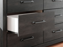 Load image into Gallery viewer, Hollivern - Six Drawer Dresser - Dark Gray
