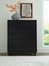 Load image into Gallery viewer, Danziar - Five Drawer Wide Chest - Black
