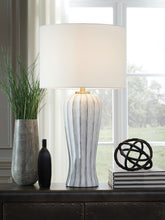 Load image into Gallery viewer, Lanwell - Poly Table Lamp - Antique Gray

