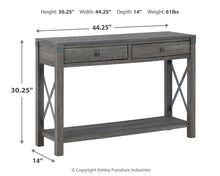 Load image into Gallery viewer, Freedan - Console Sofa Table - Grayish Brown
