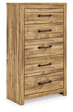 Load image into Gallery viewer, Maystonna - Five Drawer Chest - Brown
