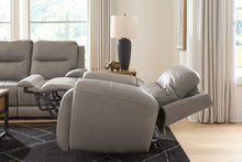 Load image into Gallery viewer, Real Moments - Power Reclining Sofa With Audio Seating - Ash
