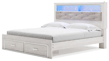 Load image into Gallery viewer, Altyra - King Upholstered Bookcase Bed With Storage - White
