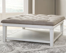 Load image into Gallery viewer, Kanwyn - Uph Ottoman Cocktail Table - Whitewash
