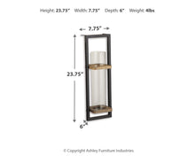 Load image into Gallery viewer, Colburn - Wall Sconce - Natural / Black
